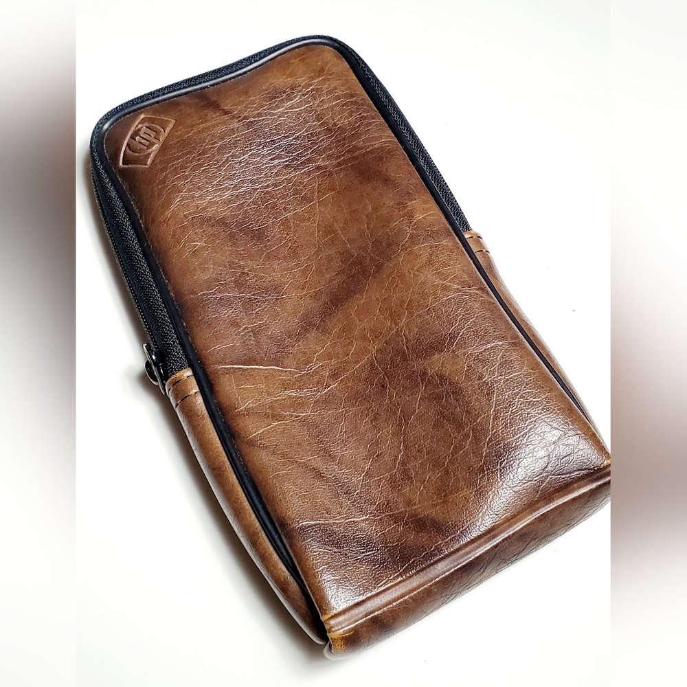 Vintage HP Hewlett Packard Brown Soft Calculator Case